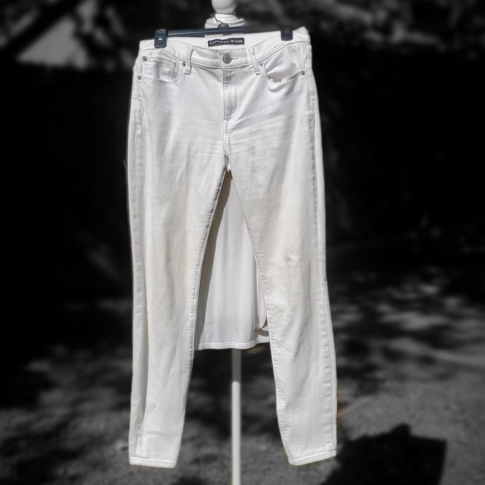 Express White Denim Legging Size 6